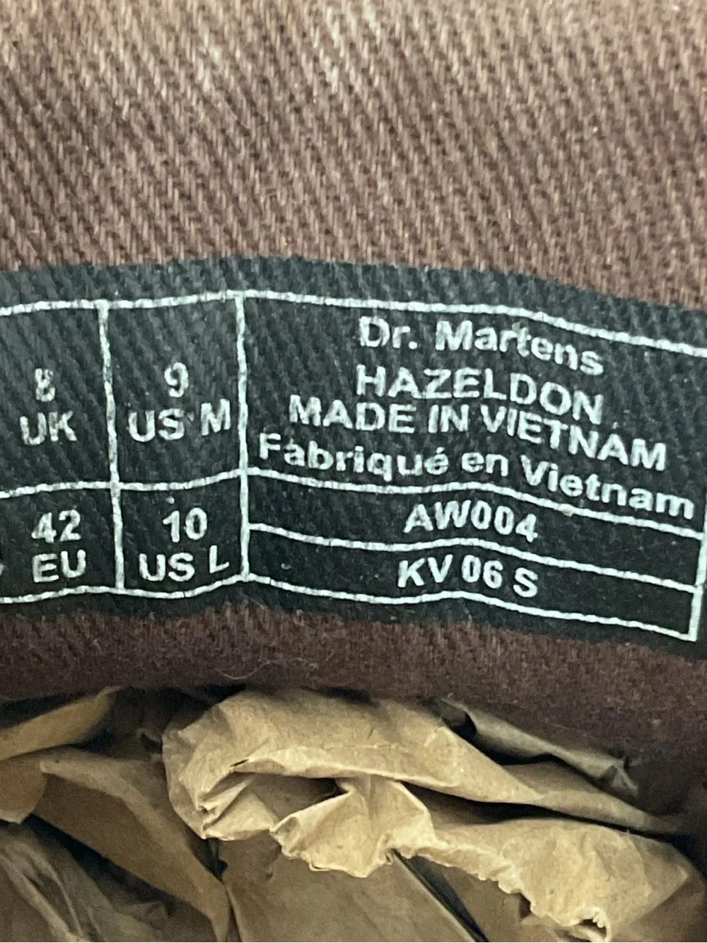 Dr. Martens Hazeldon Brown Pebbled Leather Oxford Plain Toe Shoes Men’s Size 9